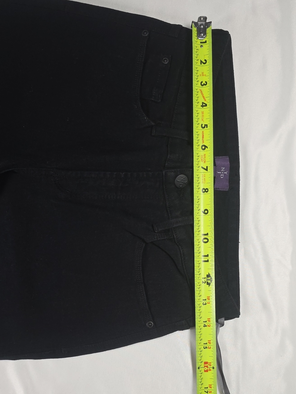 NYDJ Billie Mini Booth BLACK DENIM PANT